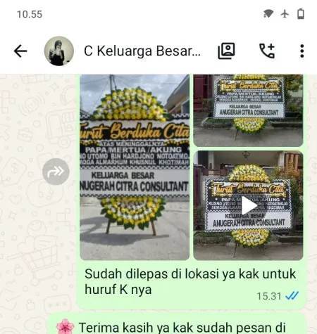 Pengiriman Papan Bunga Duka Serpong Utara