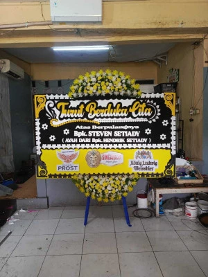 Papan Bunga di Serpong Utara
