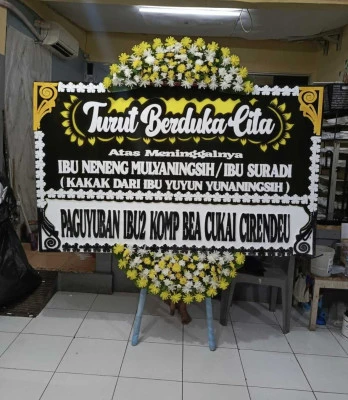 Papan Bunga di Serpong Utara